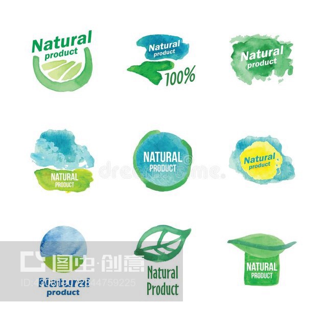 天然产品标志Logo of natural product